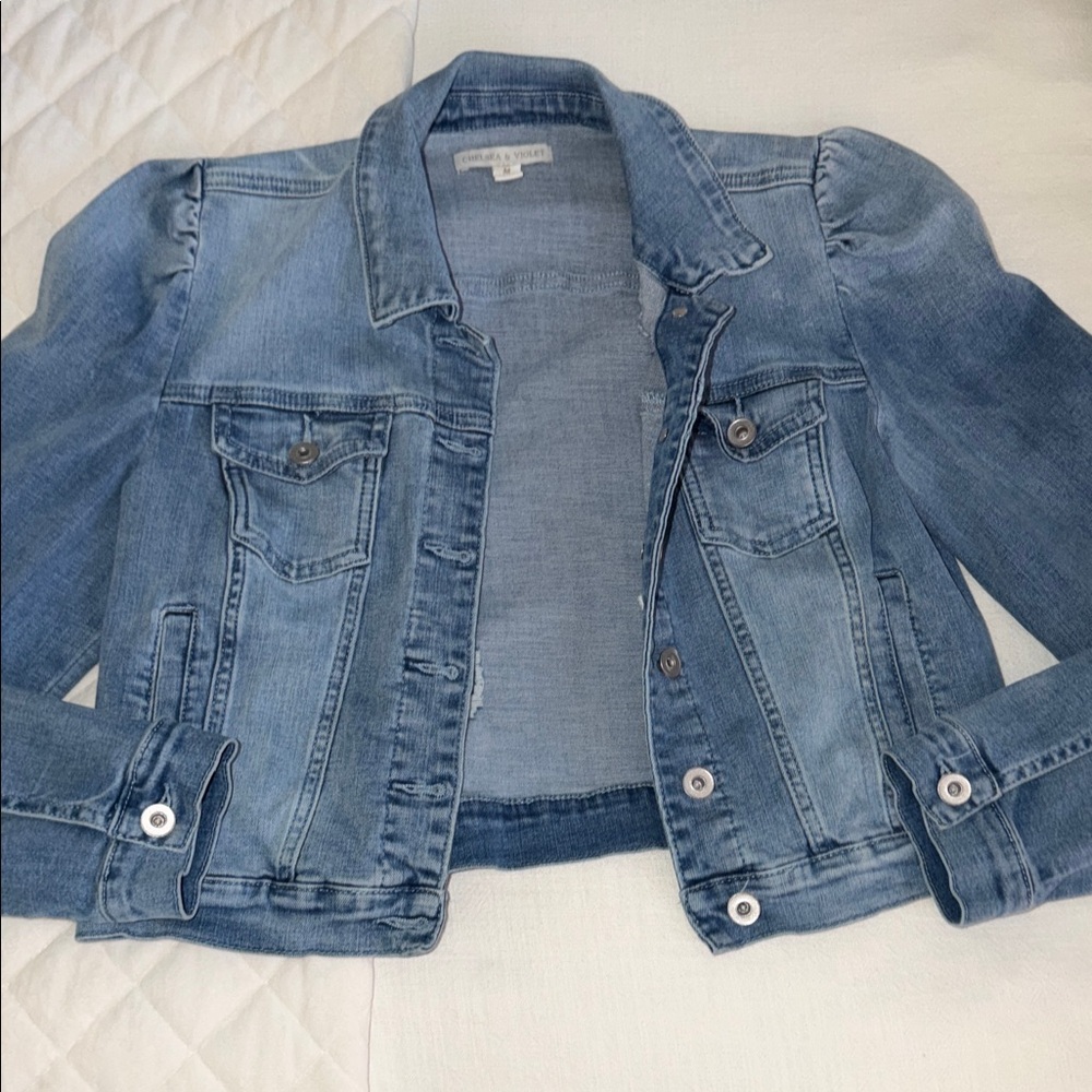 Chelsea & Violet Light Blue Jean Jacket